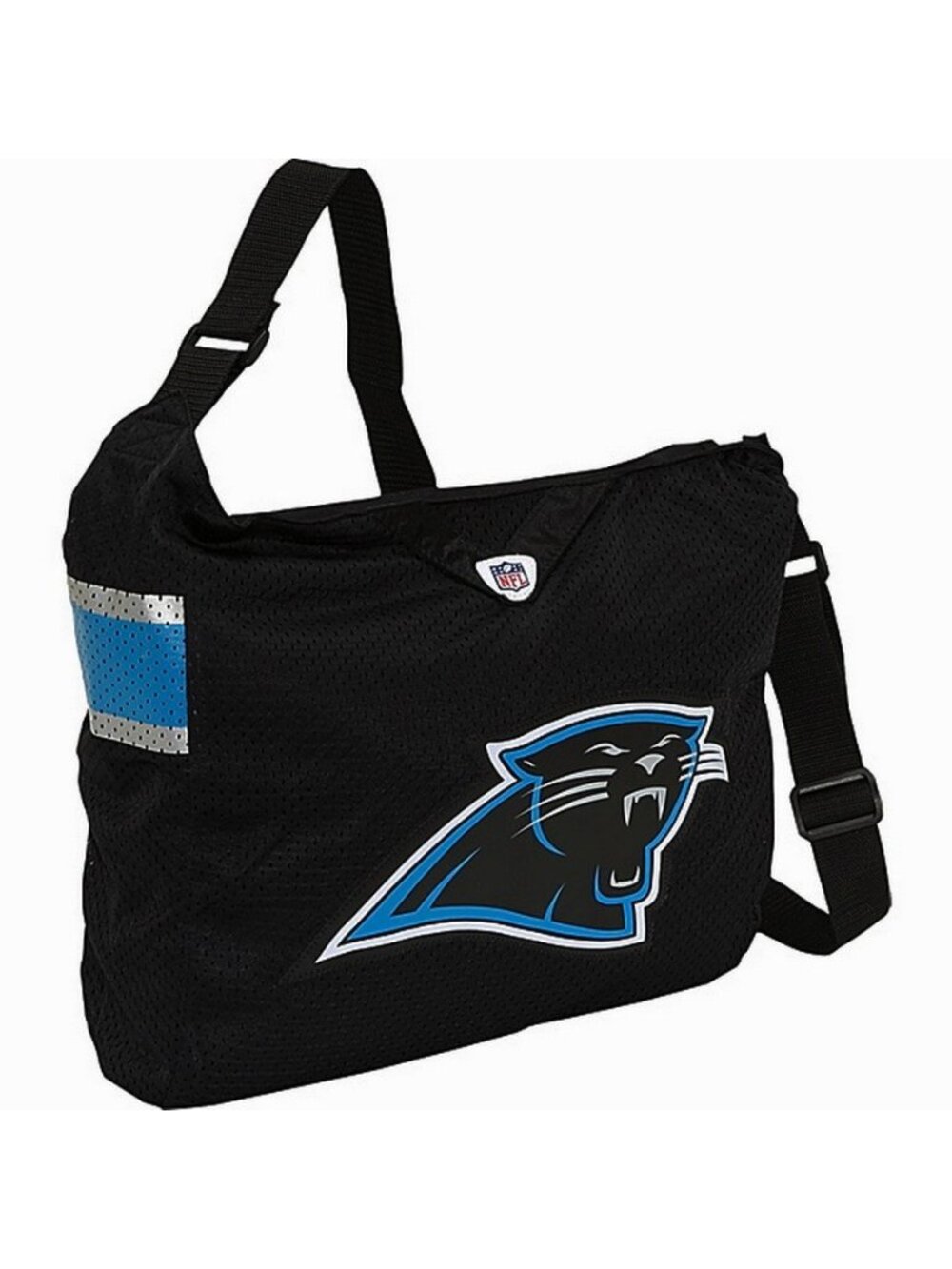 New Carolina Panthers Messenger Shoulder Bag Tote Jersey Fabric Style NFL New